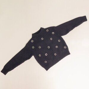 JUCCA - Blue Sweater with Sails / Hole Punch - Size XS Womens